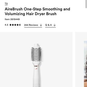 T3 AireBrush One-Step Smoothing and Volumizing Hair Dryer Brush